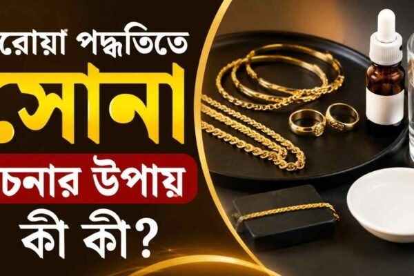 ঘরোয়া পদ্ধতিতে সোনা চেনার উপায় কী কী?