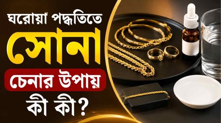 ঘরোয়া পদ্ধতিতে সোনা চেনার উপায় কী কী?